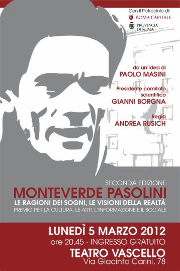 PremioPasoliniMonteverde2012