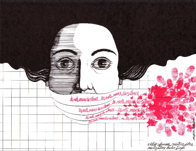 Les Mots/maux du silence © Gilles Caron 1982