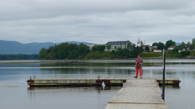 Odile Andrieu en Gaspésie © Helen Doyle 2013P1050604